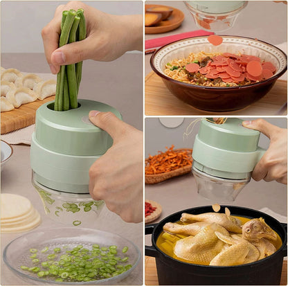 Portable Electric Vegetable Cutter Set