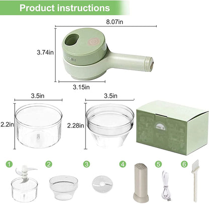 Portable Electric Vegetable Cutter Set