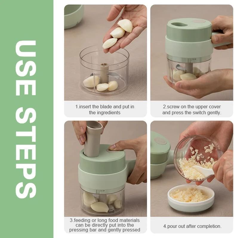 Portable Electric Vegetable Cutter Set