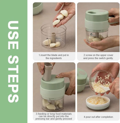 Portable Electric Vegetable Cutter Set