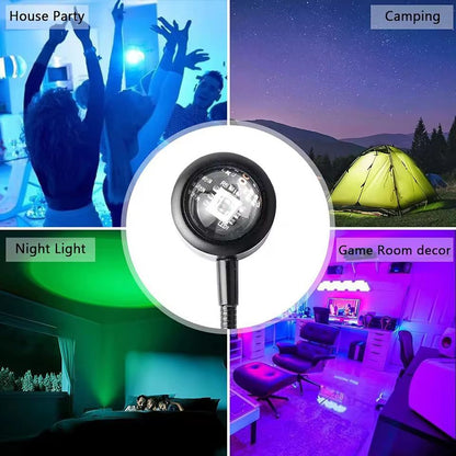 Sunset Lamp Without REMOTE USB LED